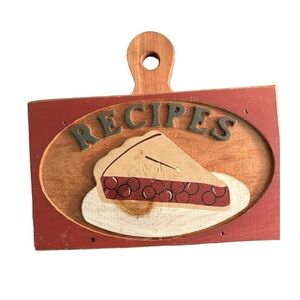 Farmhouse Decor. Simple and functional. Wooden Recipe Box.